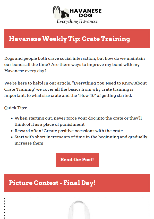 11-30-2021 - Havanese Weekly Tips - Crate Training